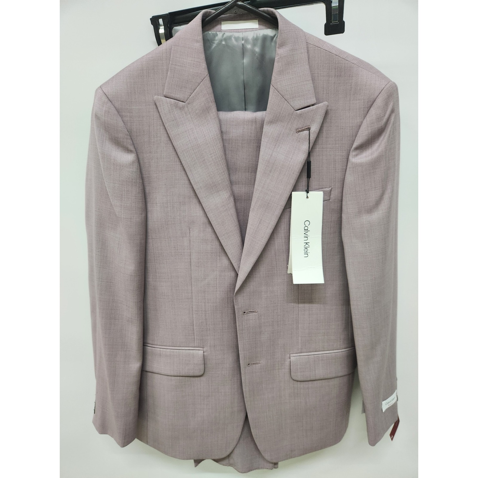Nwt Calvin Klein X Slim Fit Mens Pink Sharkskin